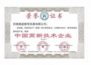 中国高新区技术企业